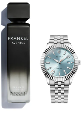 Luxury Combo Aventus Perfume & Assaf Watch for Timeless Style ✨