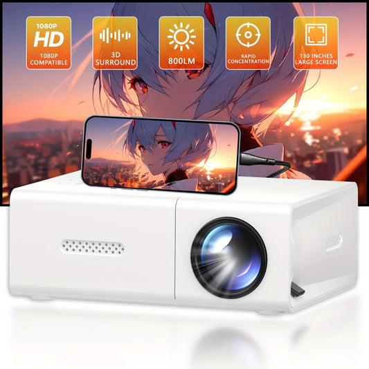 CineGlow Smart Mini LED Projector for HD Entertainment