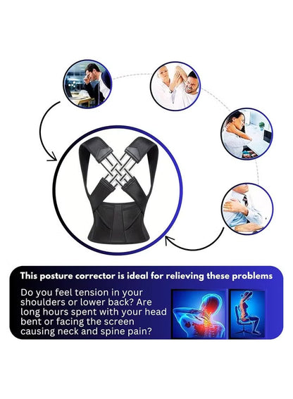 Posture Max Shoulder & Spine Support Brace for Pain Relief